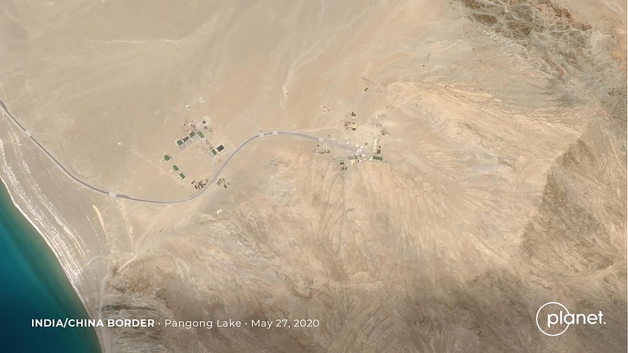 Build up at the Line of Actual Control on the disputed border between China and India (Reuters Photo)