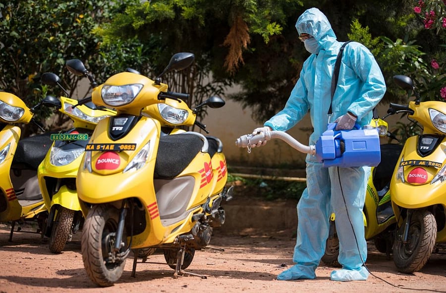 Office-goers in the city have started renting two-wheelers to commute to work.