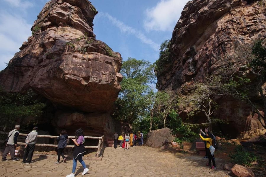 Excavations at the Bhimbetka rock shelter revealed human occupation from the Lower Palaeolithic times more than a million years ago.