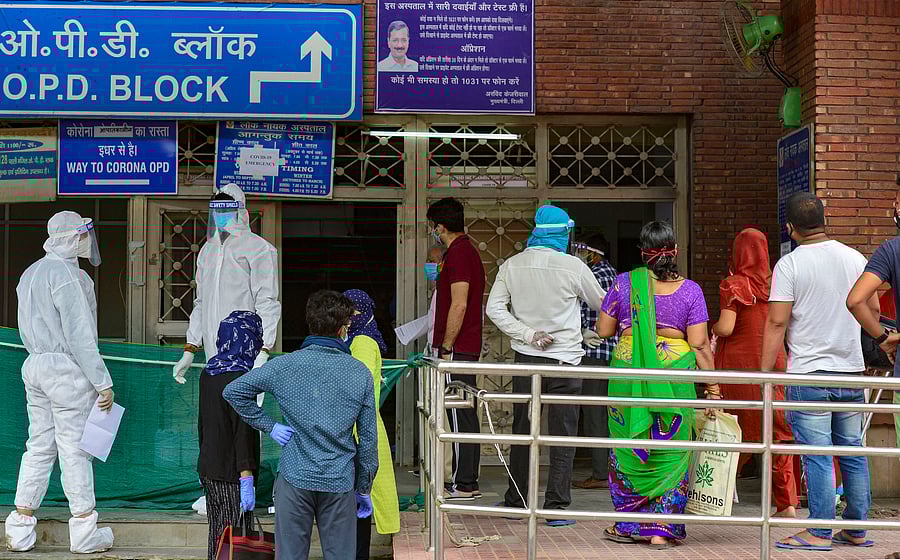 The Delhi government has "unprecedented challenges" ahead as data shows that COVID-19 cases will rapidly increase in Delhi in the coming days, Kejriwal said. Credit: PTI Photo