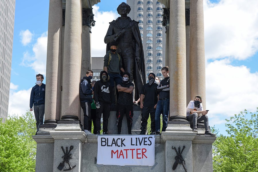 Canadians have joined a global push to strip public spaces of racist and colonial symbols, calling this week for Macdonald's statue to be taken down and the renaming of a Toronto street. Credits: AFP
