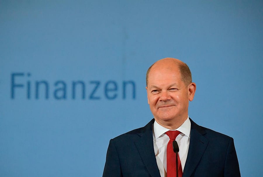 German Finance Minister and Vice-Chancellor Olaf Scholz. Credit: AFP