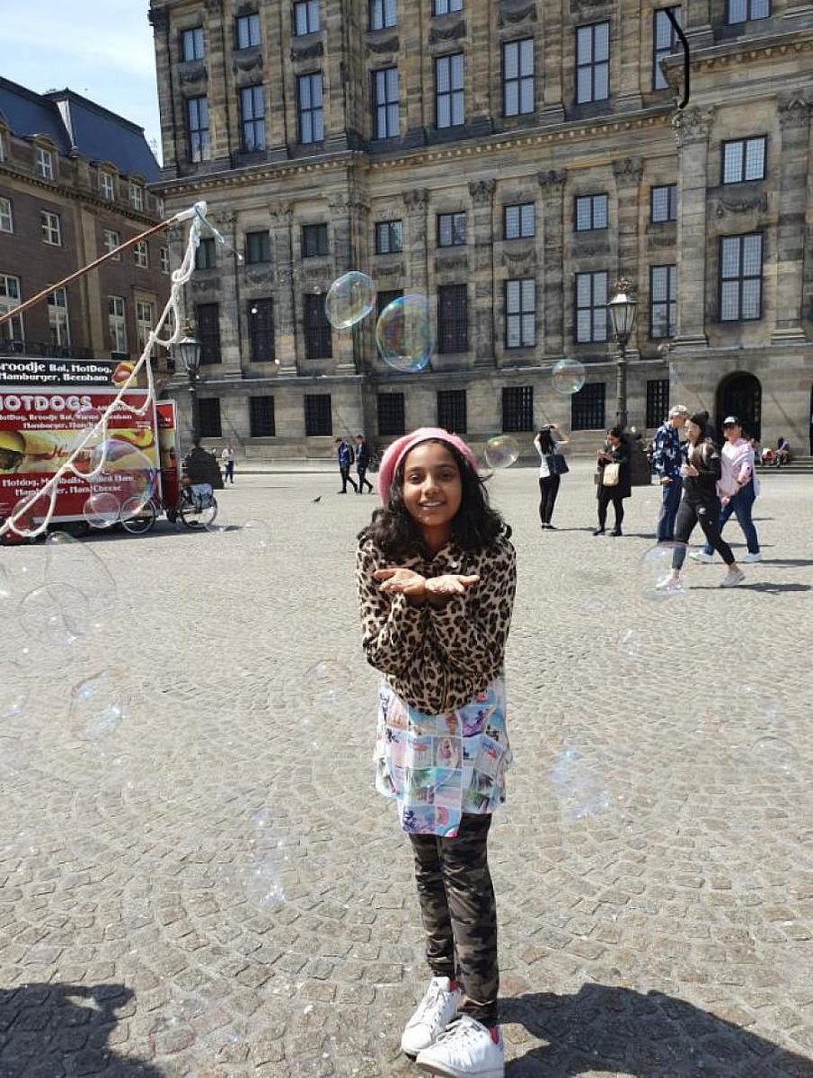 Veruschka Pandey is 11 years old.