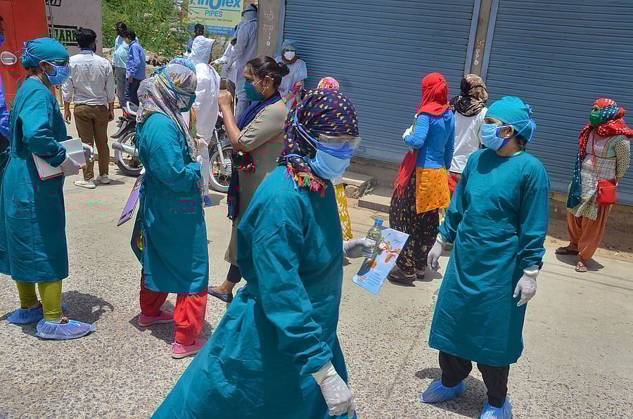 A total of 9,175 people have been discharged till date and there are now 2,736 active cases in the state, they said. Credit: PTI Photo