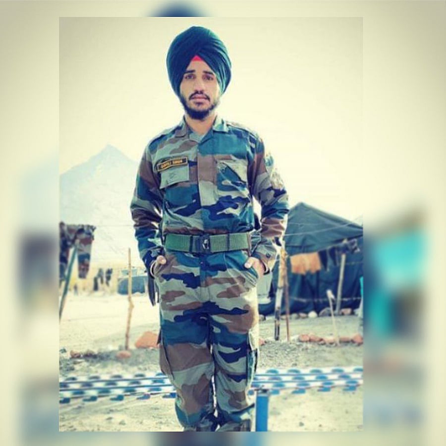 Sepoy Gurbinder Singh. Credit/Twitter (@capt_amarinder)