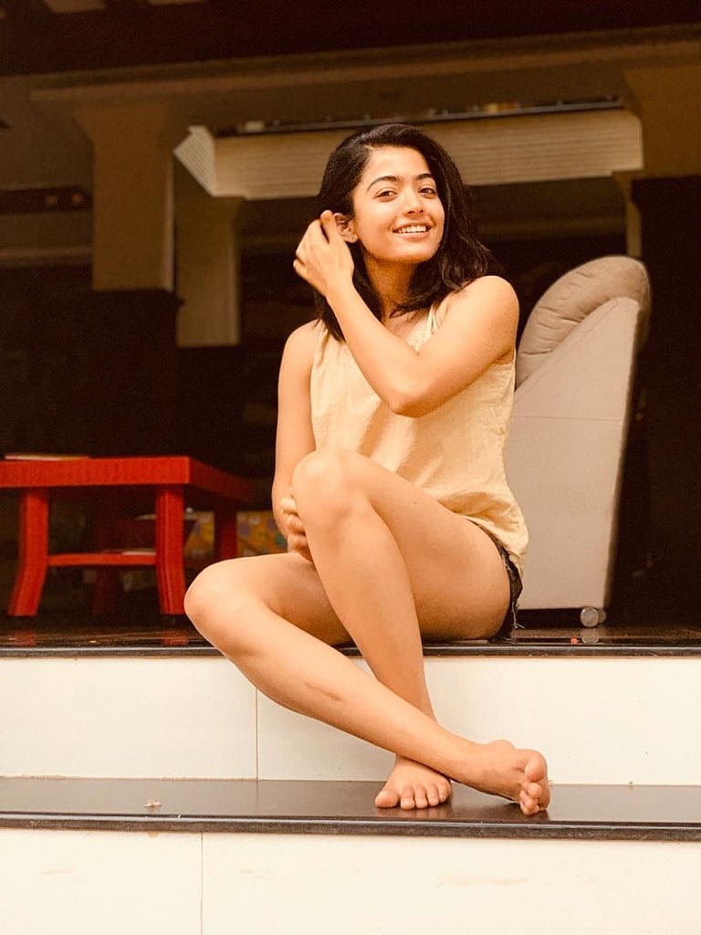 Rashmika Mandanna shares a strong bond with her father. Credit: Twitter/@iamRashmika