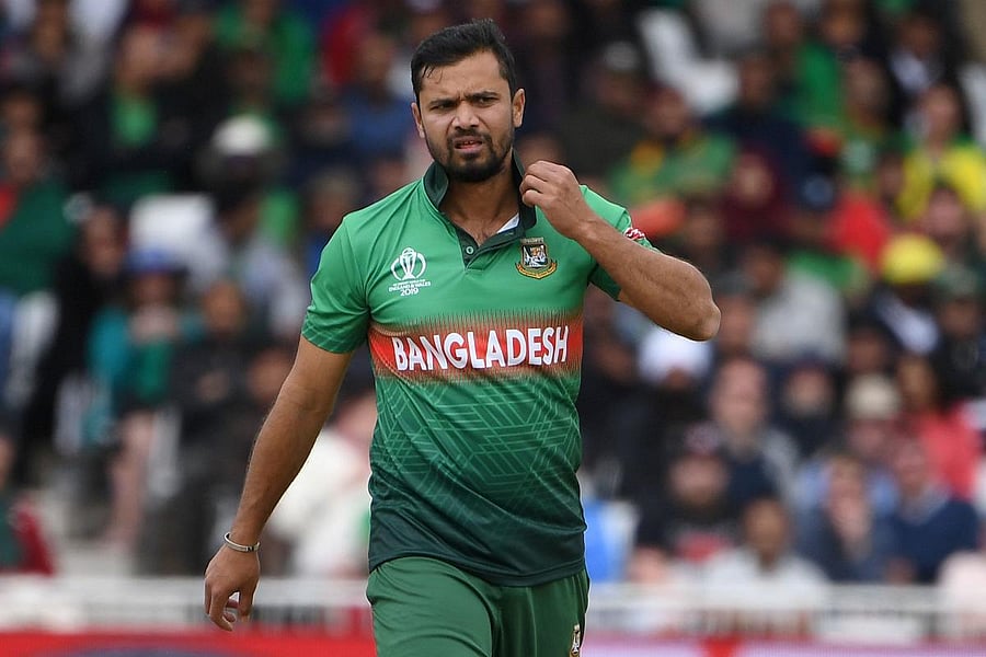 Mortaza was reportedly unwell for the last couple of days and tested positive for the contagious disease on Friday. Photo credit: AFP