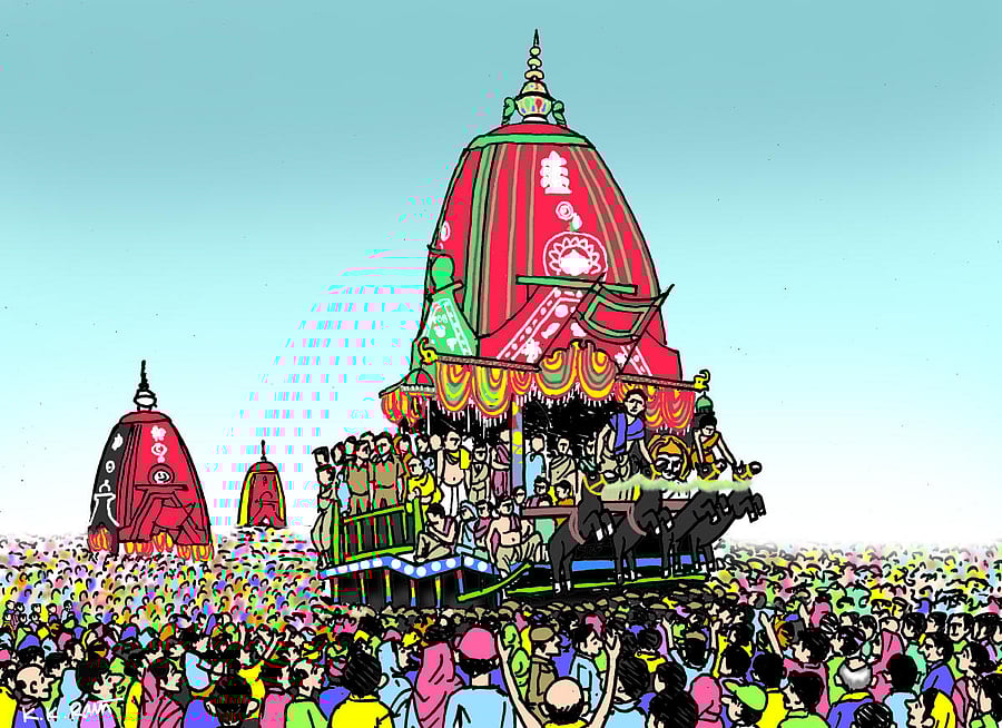 Illustration by artist Kamala Kanta Rath