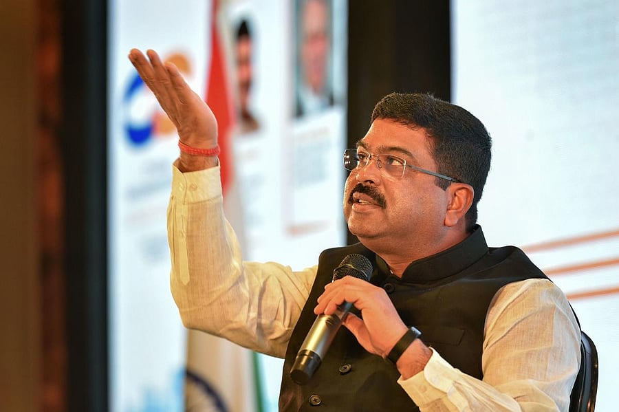 Union Minister for Petroleum & Natural Gas and Steel, Dharmendra Pradhan. Credit/PTI Photo