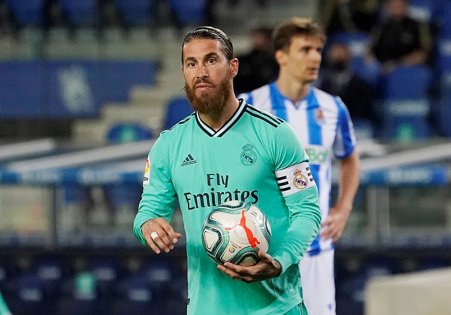 Ramos scored his 20th consecutive spot-kick in the 50th minute to become La Liga's highest ever scoring defender on 68 goals. Credit: Reuters Photo