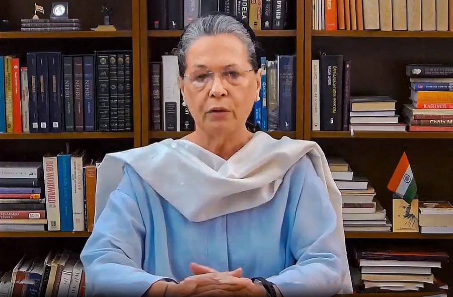 Congress Interim President Sonia Gandhi. Credits: PTI Photo