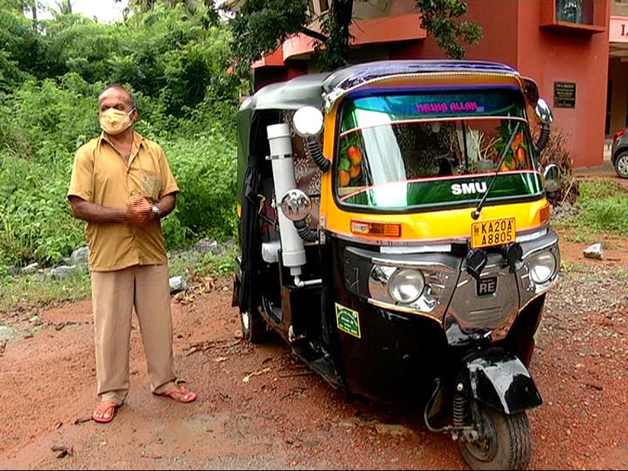 Basheer Ahmed with his auto.