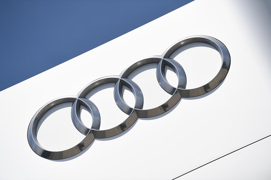 The company logo is seen at the headquarters of the German car manufacturer Audi. Credit: Reuters