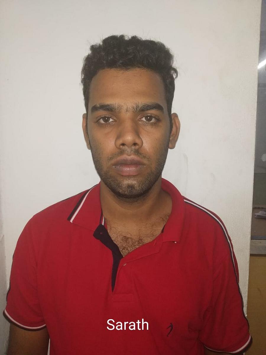 Sarath, one of the accused of Shamna Kasim case (DH Photo)