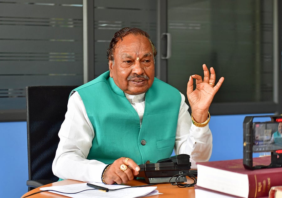 K S Eshwarappa. DH Photo