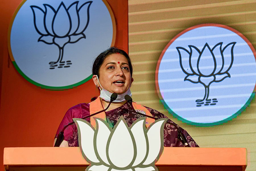Union Ministry of Women and Child Development Smriti Irani. Credits: PTI Photo