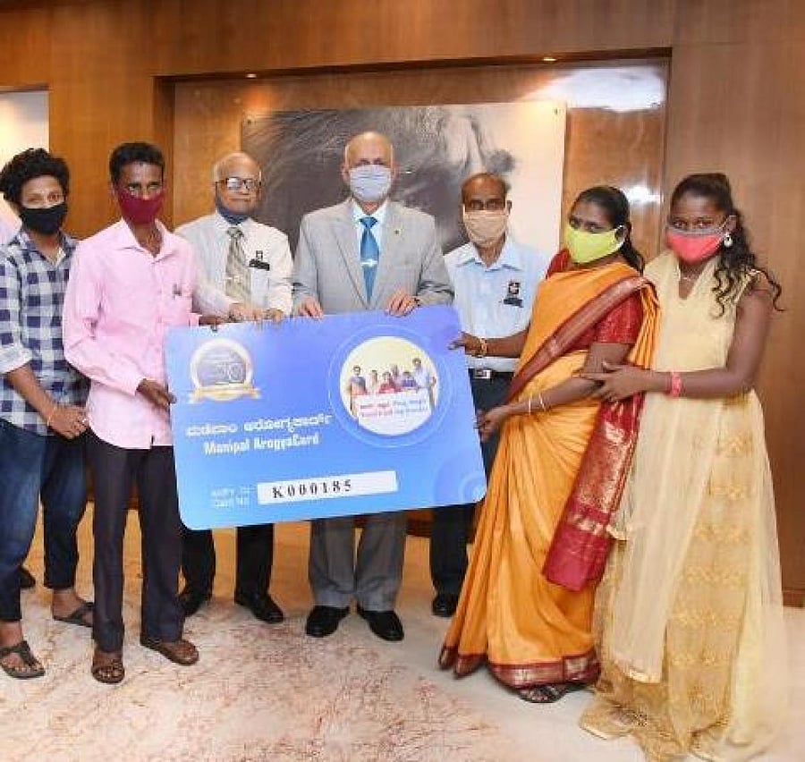 Manipal Academy of Higher Education (MAHE) Pro-Chancellor Dr H S Ballal launches Manipal Arogya Card scheme 2020 in Manipal.