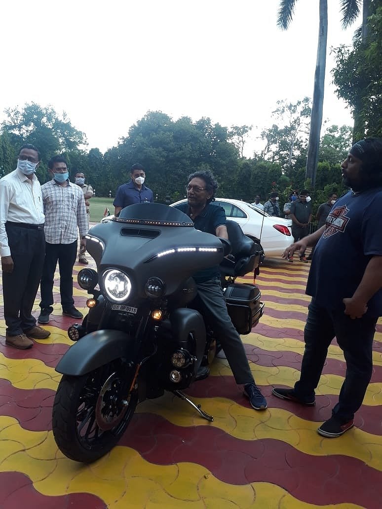 CJI Bobde took twitter by storm when a picture of him on a Harley Davidson went viral. Credit: Twitter/ @barandbench
