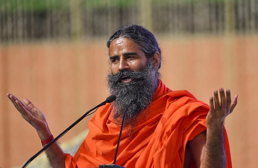  Yoga guru Baba Ramdev. Credit: PTI