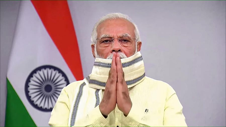 In his address to the nation, the prime minister also observed that rules were followed very strictly during the nationwide lockdown imposed on March 25, adding there is a need to be alert and more careful during the 'Unlock' phase. Credit: PTI