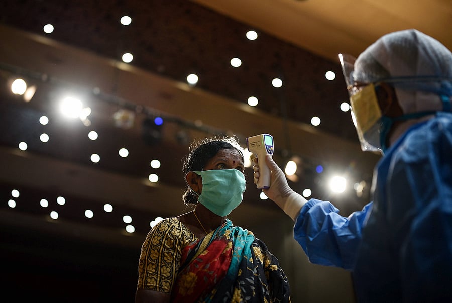 During the last 24 hours, 2,42,383 samples have been tested, pushing the cumulative number of tests to 95,40,132. Credit: PTI Photo