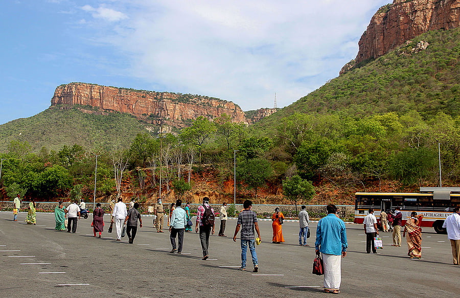 “For transparency in allotting sites for the construction of rest houses in Tirumala, we will enable an online bidding process soon,” Reddy said. Credit: PTI Photo