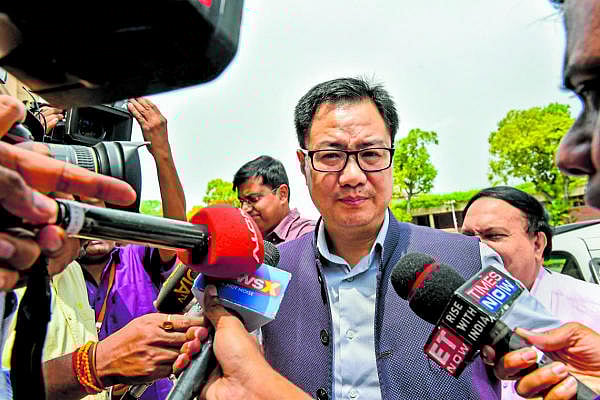 Sports Minister Kiren Rijiju. Credit/PTI Photo