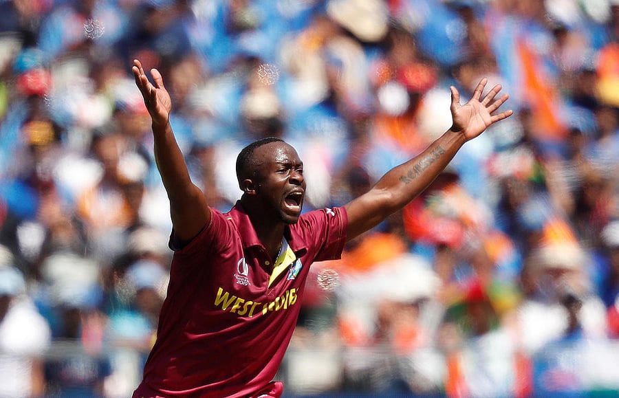 West Indies' Kemar Roach. Credit: Reuters