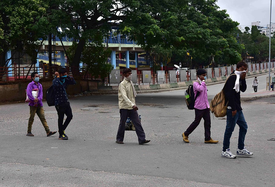 Coronavirus lockdown in Bengaluru. Credit: DH Photo