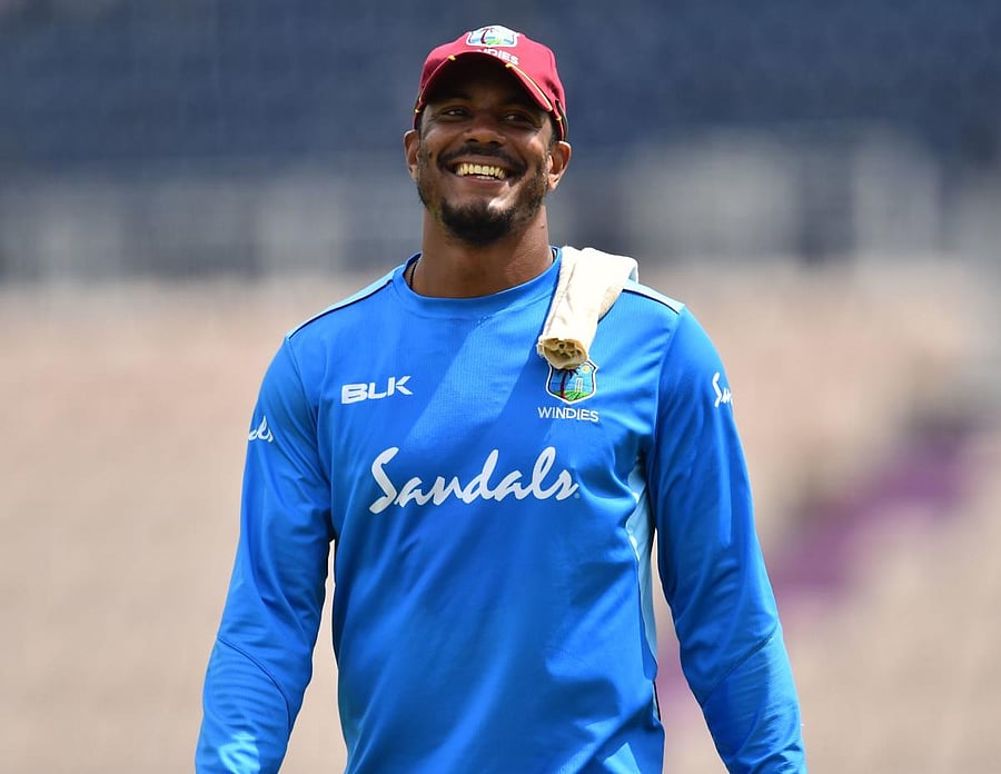 West Indies' Shannon Gabriel. Credit: AFP