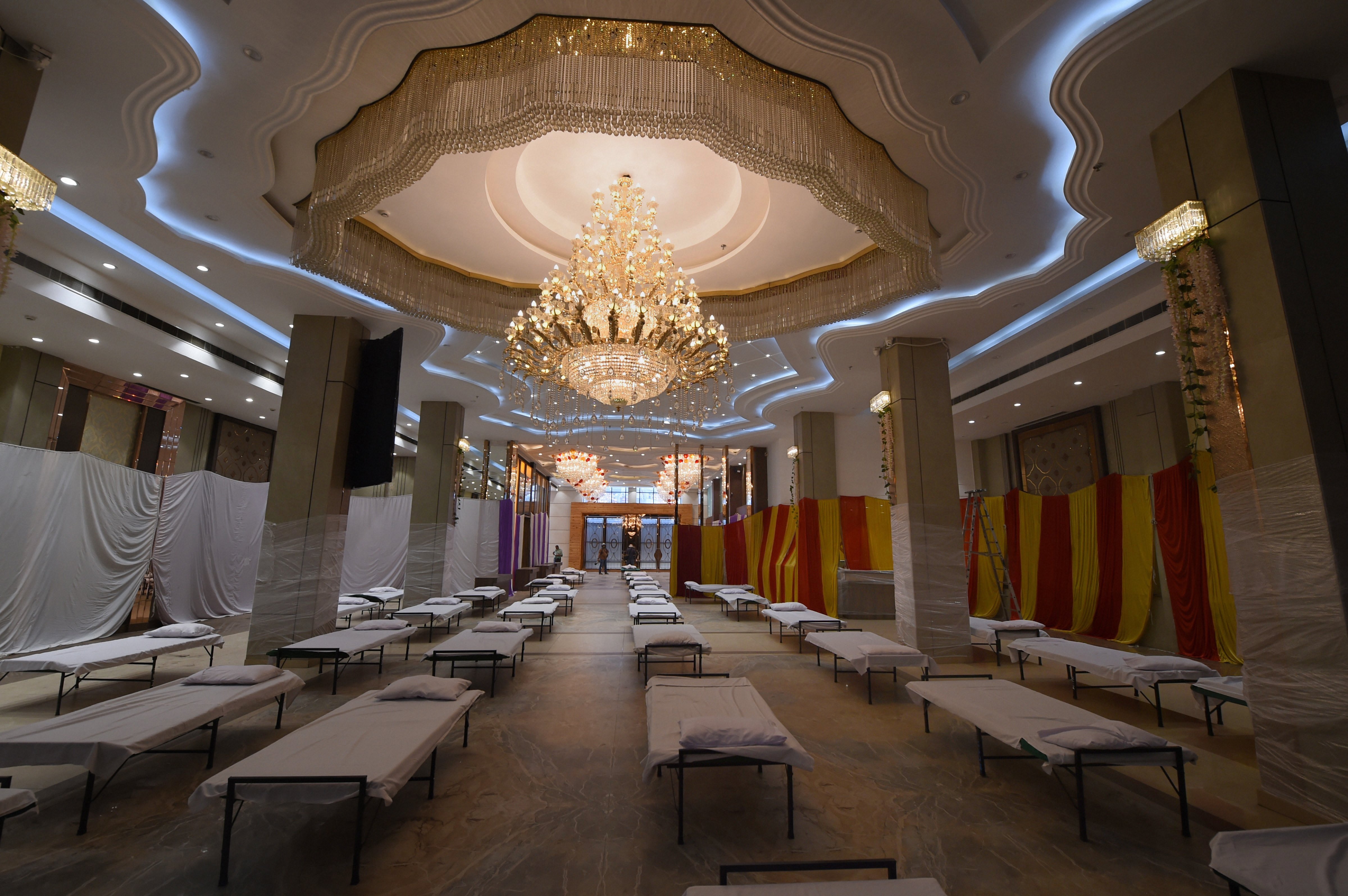 A total of 40 hotels were designated as extended facilities of various hospitals across the city. Credit: PTI Photo