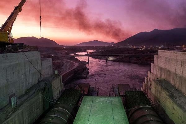 A general view of the Blue Nile river as it passes through the Grand Ethiopian Renaissance Dam (GERD), near Guba in Ethiopia. Credit: AFP Photo