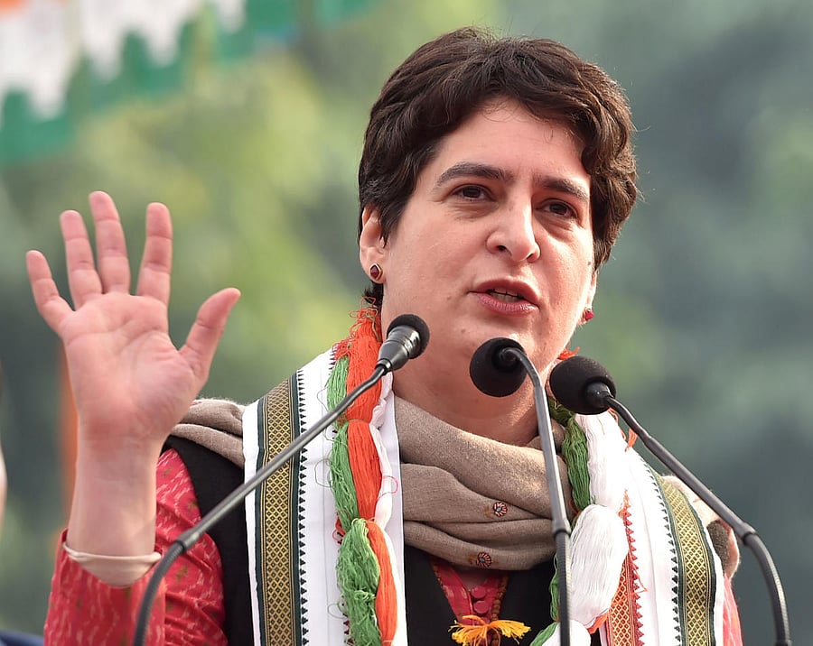 Congress national general secretary Priyanka Gandhi Vadra. Credit: PTI