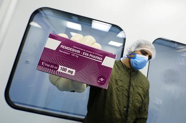 A lab technicians shows the coronavirus disease treatment drug "Remdesivir" at Eva Pharma Facility in Cairo, Egypt June 25, 2020. Credit: Reuters Photo