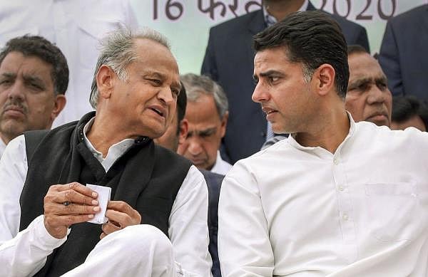 Rajasthan Chief Minister Ashok Gehlot and his deputy Sachin Pilot. Credit: PTI Photo