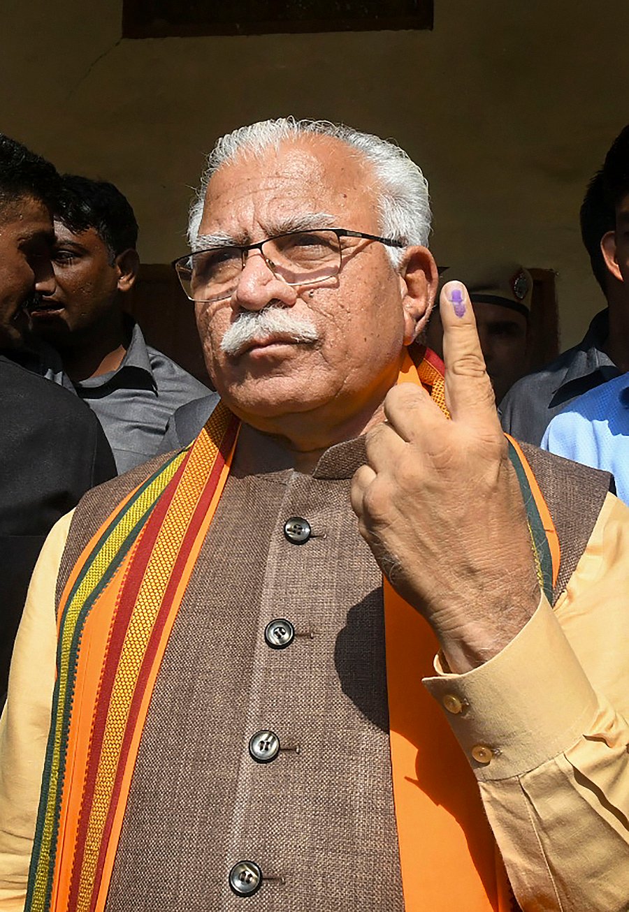 Haryana Chief Minister Manohar Lal Khattar. Credits: PTI Photo