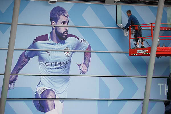 General view outside the Etihad Stadium after Manchester City's ban from European football was overturned by CAS, Manchester