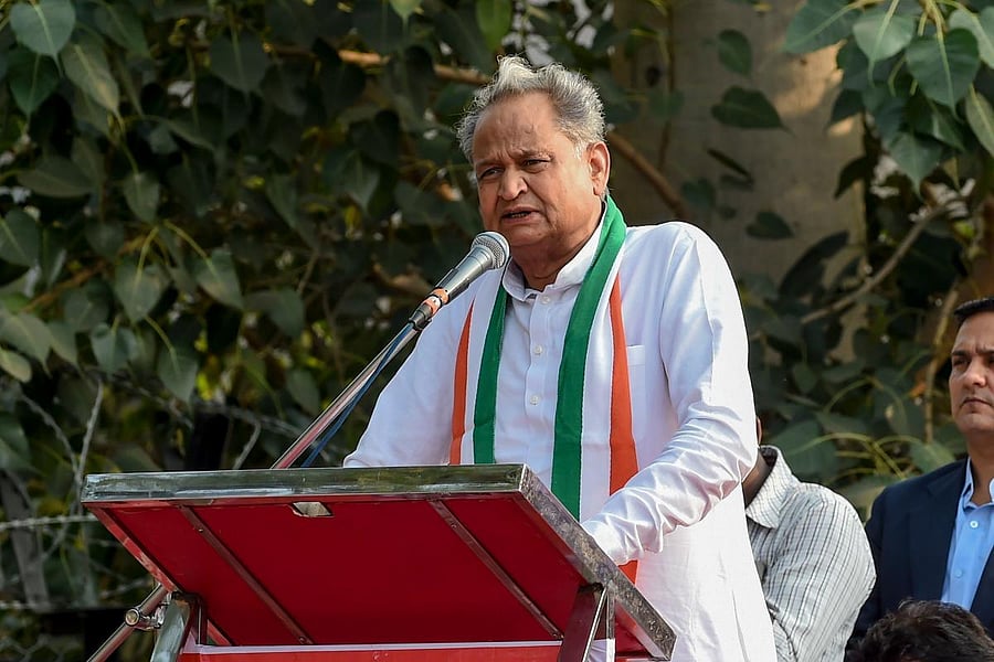 Ashok Gehlot. Credit: PTI/file