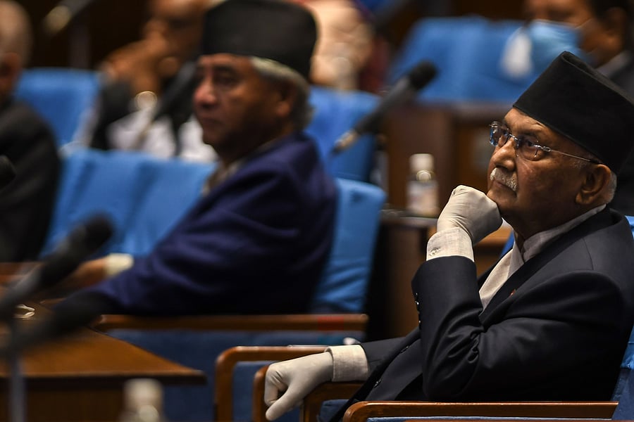 Nepal's Prime minister KP Sharma Oli. Credits: AFP Photo