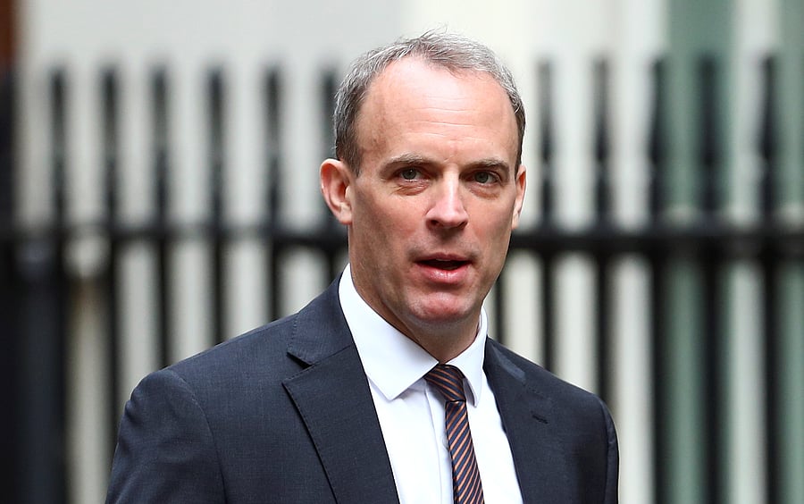 Britain's Foreign Secretary Dominic Raab. Credits: Reuters Photo