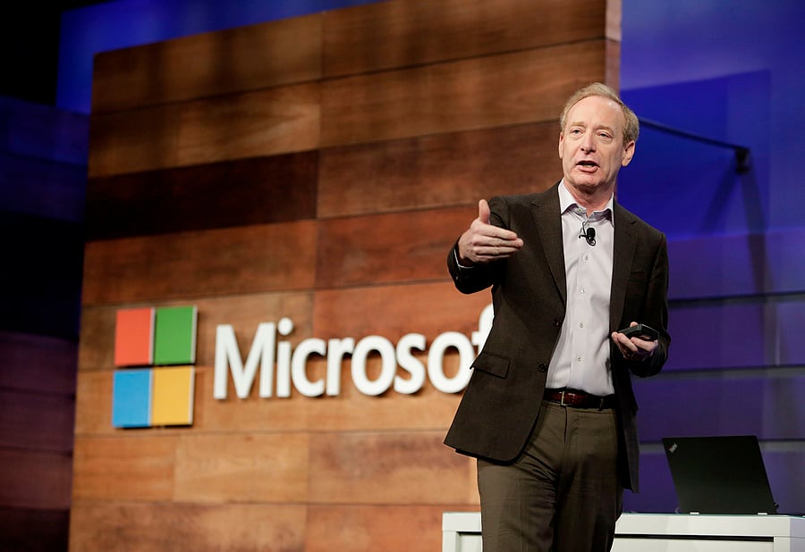 Microsoft President and Chief Legal Officer Brad Smith. Credits: AFP Photo