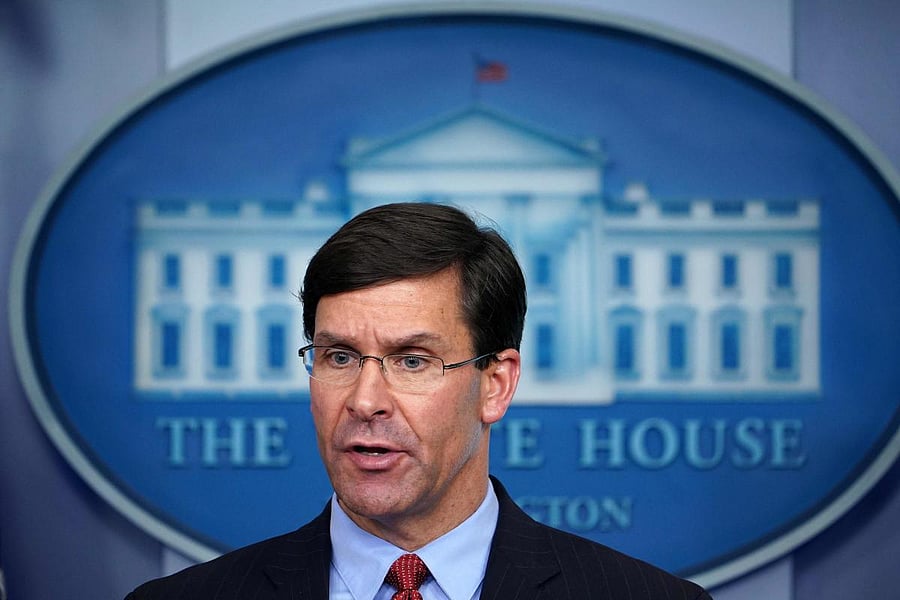 Mark Esper, US Secretary of Defence. Credit: AFP/file