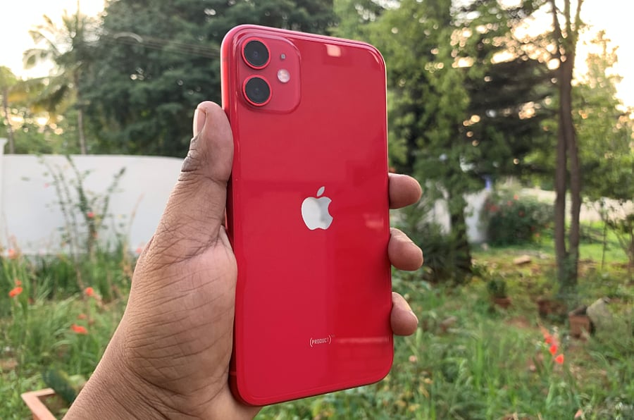 Apple iPhone 11 (PRODUCT) RED series. Credit: DH Photo/KVN Rohit
