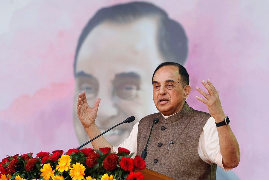 Member of Parliament Subramanian Swamy. Credits: PTI Photo