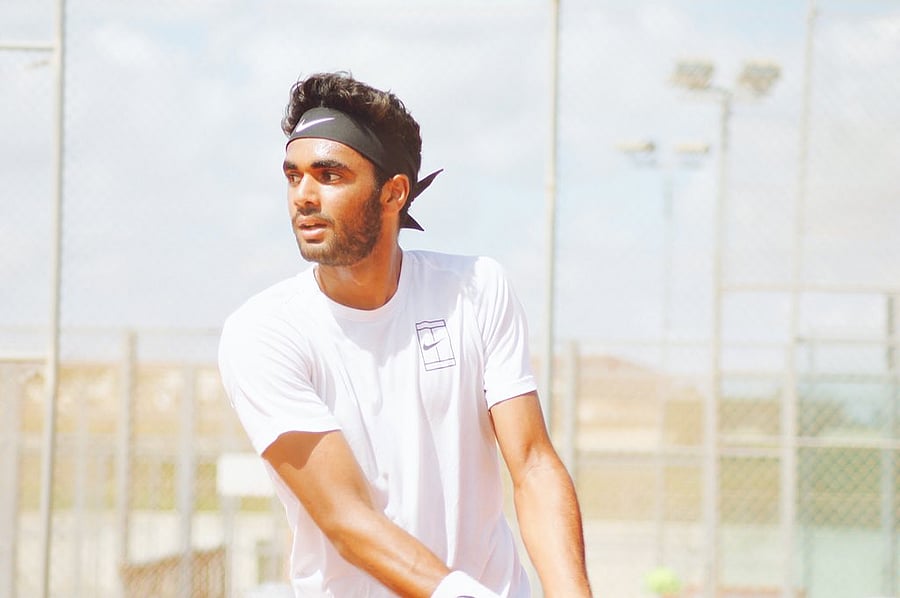 Tennis player Adil Kalyanpur. Credit: Twitter/ Adil Kalyanpur