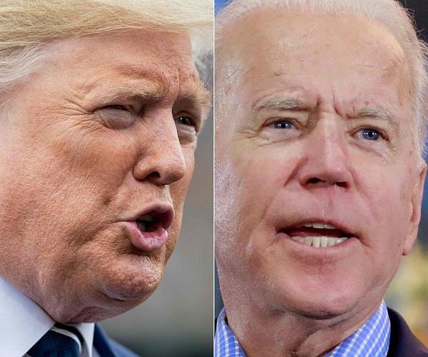 US President Donald Trump and Democratic presidential hopeful and former Vice President Joe Biden. Credit: AFP Photo