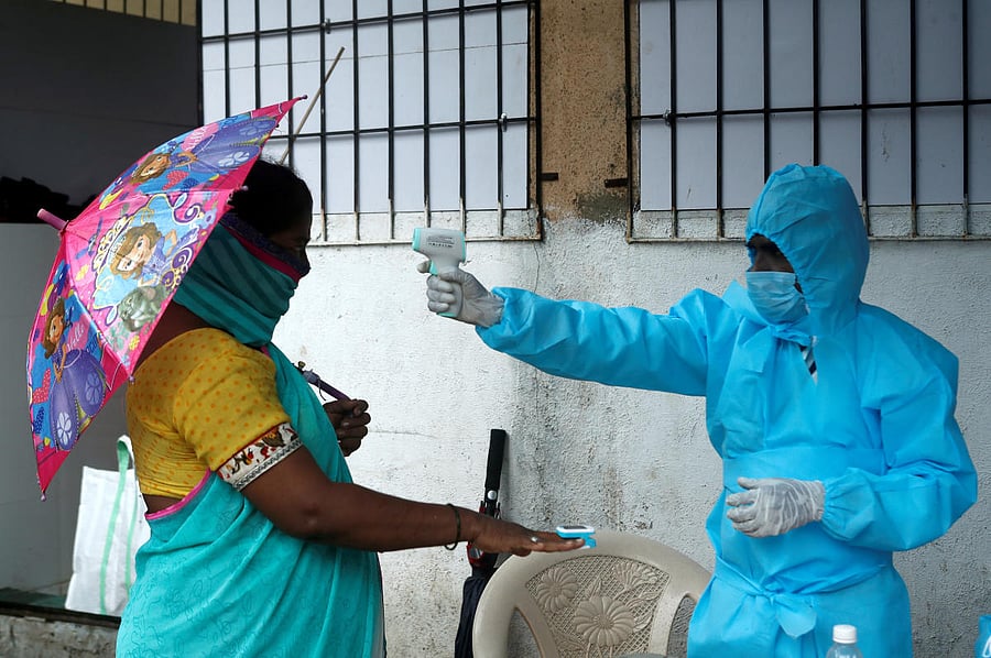 The peak could be witnessed in states like Delhi by this month end or early August while it may be around September in others such as Tamil Nadu, Maharashtra and Karnataka, Director of the Indian Institute of Public Health (IIPH) here Prof. G V S Murthy said. Credit: Reuters Photo