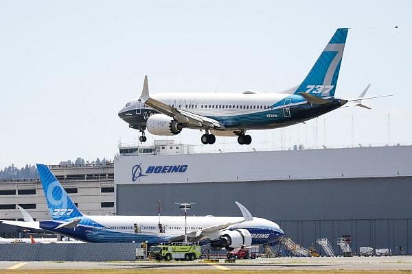 A Boeing 737 MAX jet lands following Federal Aviation Administration (FAA) test flight at Boeing Field in Seattle, Washington. Credit: Reuters Photo