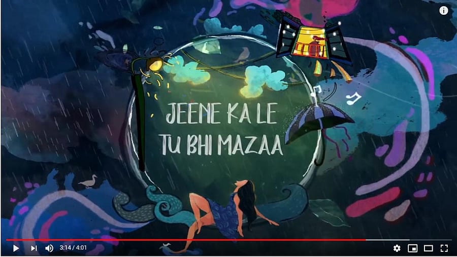 A screengrab from the video