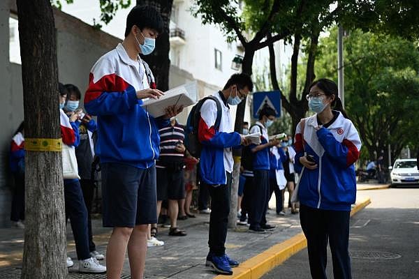 Chinese students. Credit: AFP